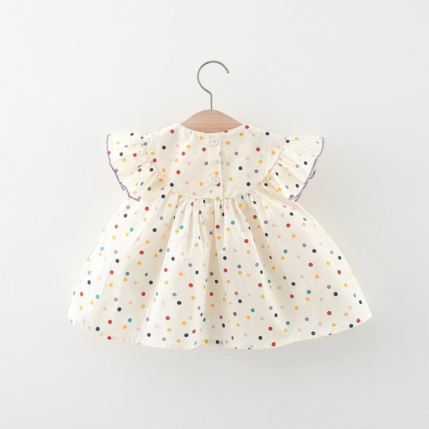 Embroidered Tulle & Polka Dot Dress