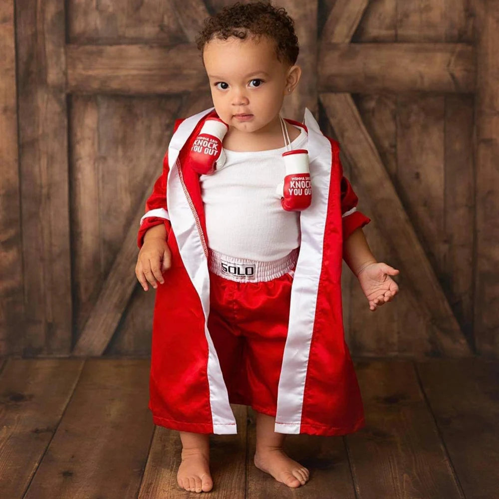 Baby Boxing Photography Outfit Set