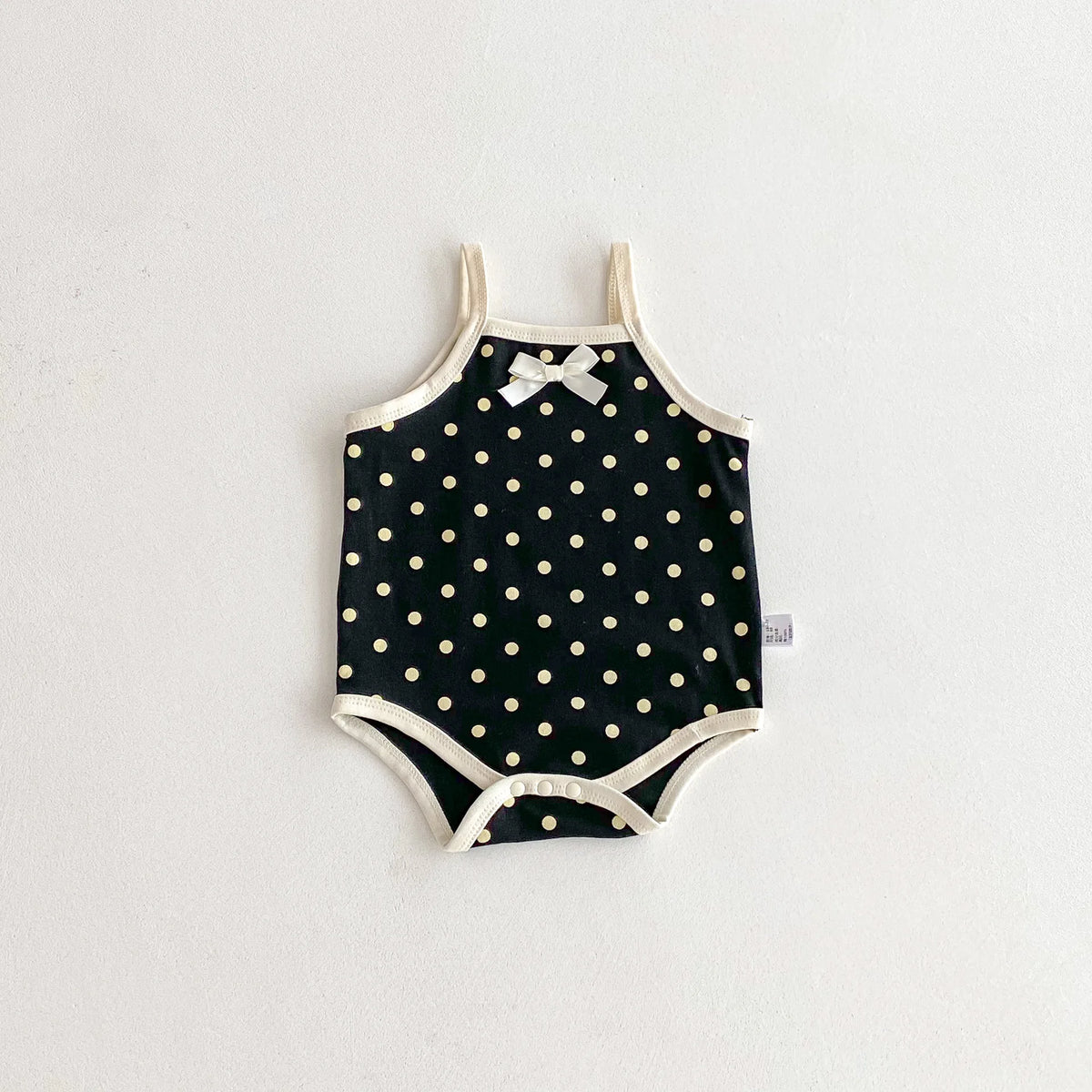 Baby Girl Polka Dot Bow Romper