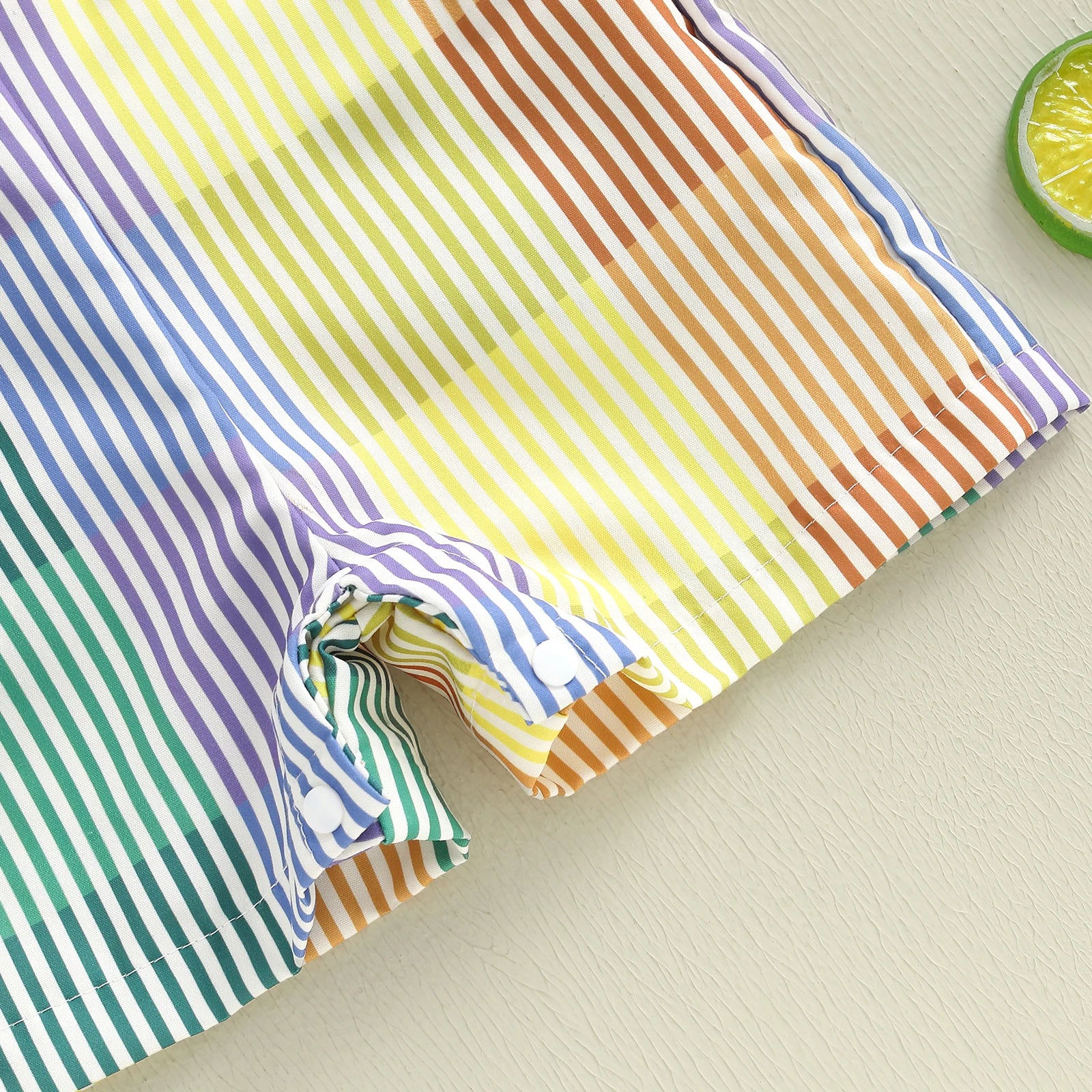 The Rainbow Stripe Overalls