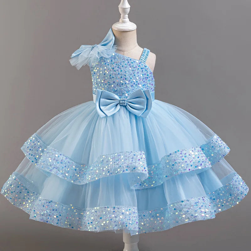 Girls' Sequin & Tulle Princess Dress