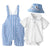 3PCS Baby Boy Striped Summer Outfit Set