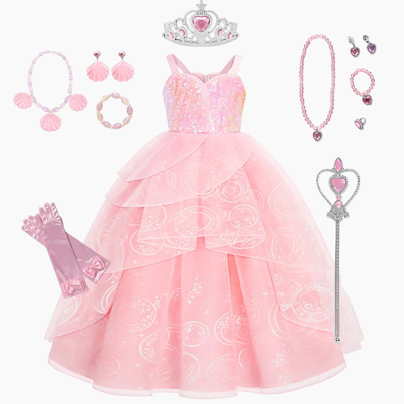 Girl's Pink Princess Ball Gown