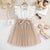 Girls’ Elegant Party Dress with Bow Tie