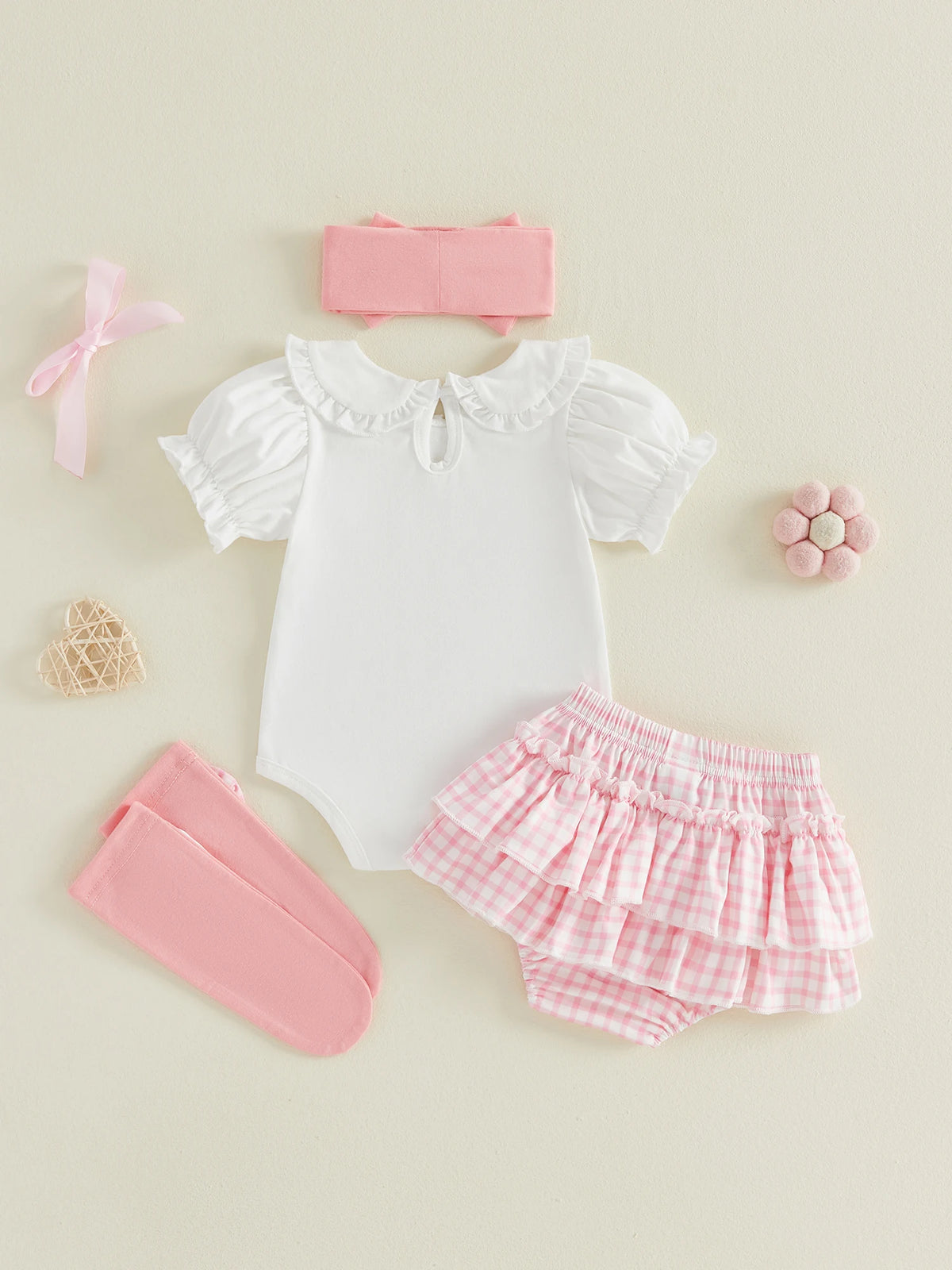 Daddy's Girl Baby 4-Piece Set — Romper, Skirt, Headband & Socks