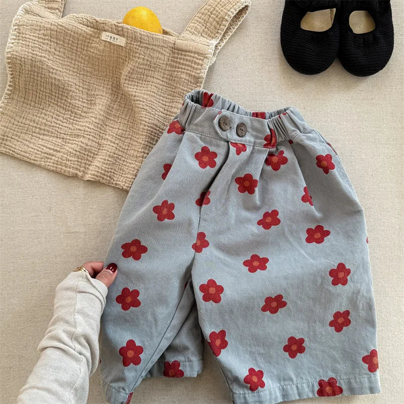 Unisex Printed Cotton Harem Pants for Kids