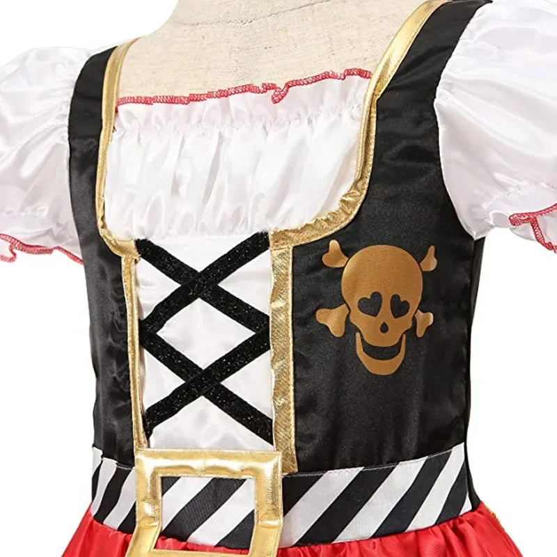 Girls Pirate Costume Set with Accessories