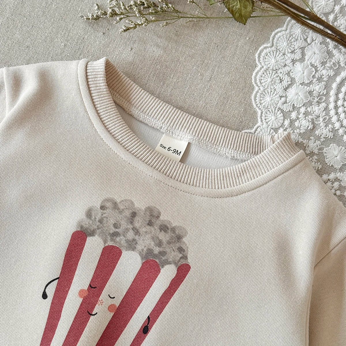 Baby & Toddler Popcorn Print Sweatshirt & Pants Set