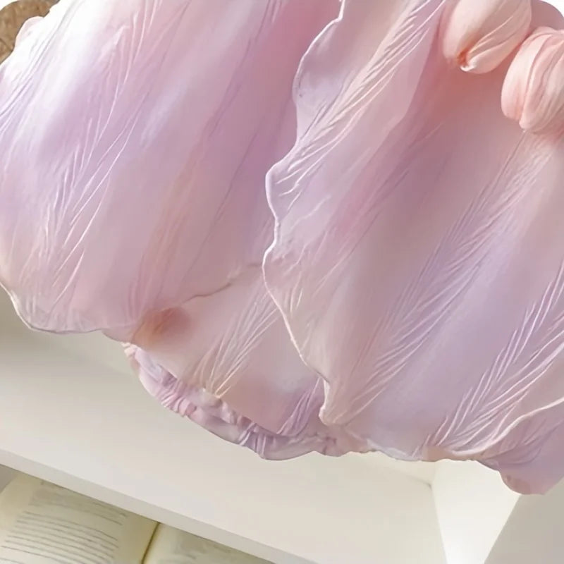 Adorable Baby Girls Tulip Decor Bodysuit