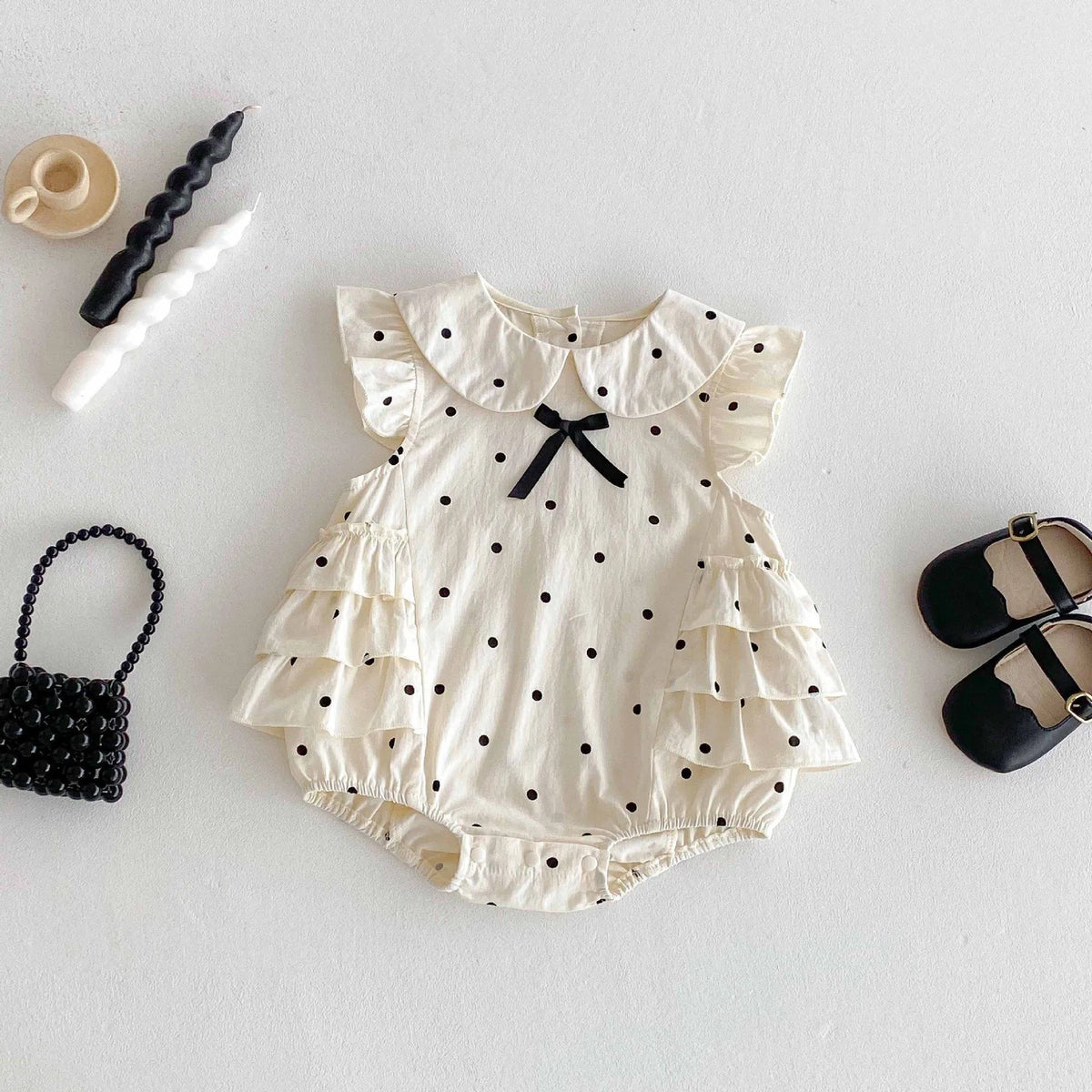 Baby Girls' Sleeveless Summer One-Piece Romper– Lightweight and Stylish