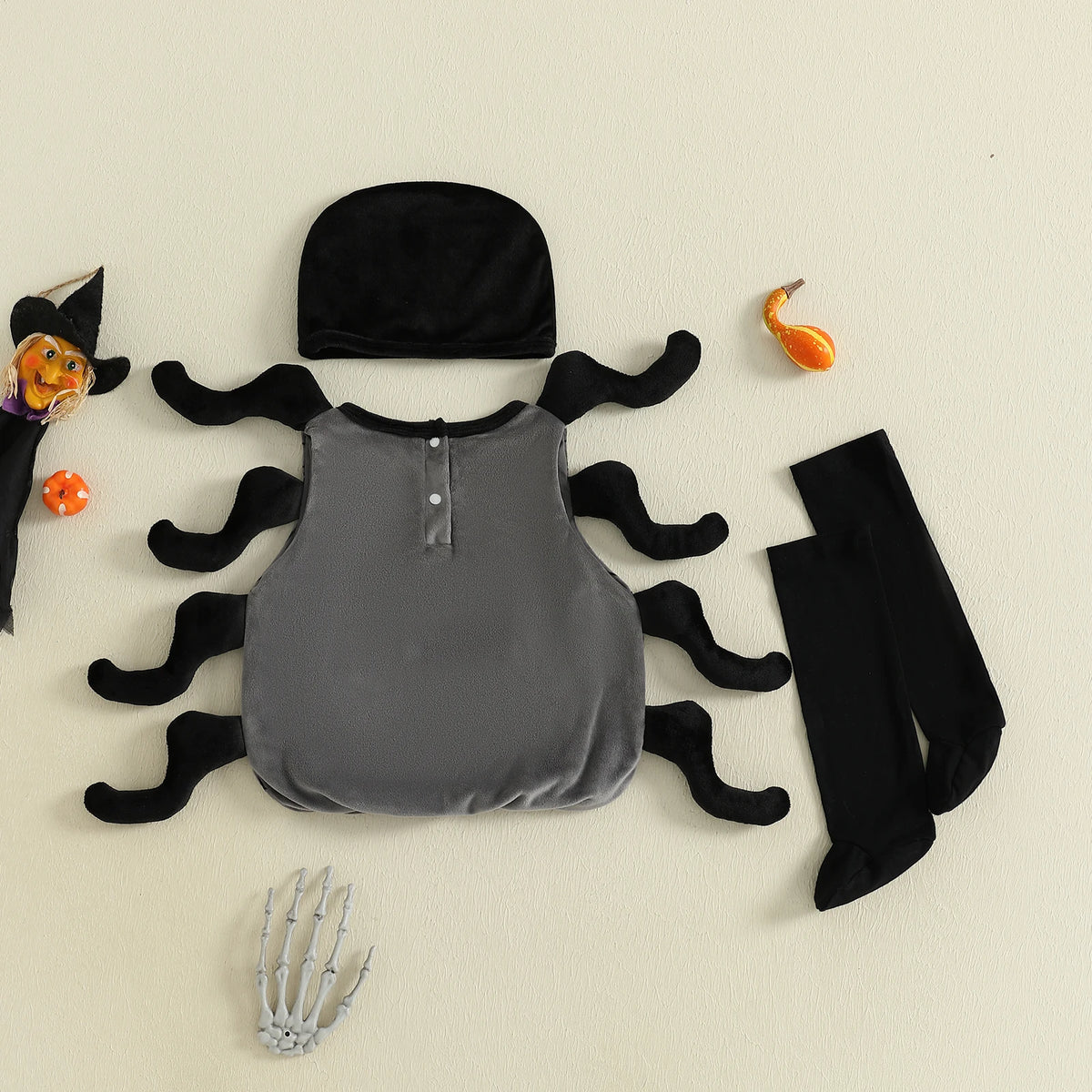 Baby Boy Halloween Spider Costume Set