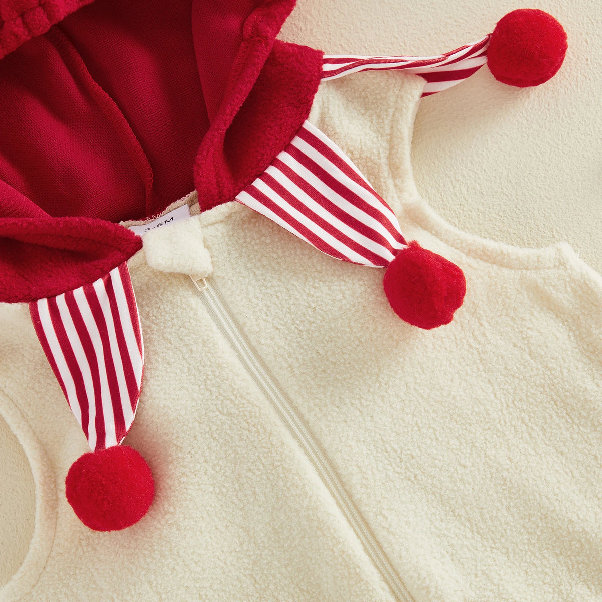 Infant Clown Costume Romper & Striped Socks Set