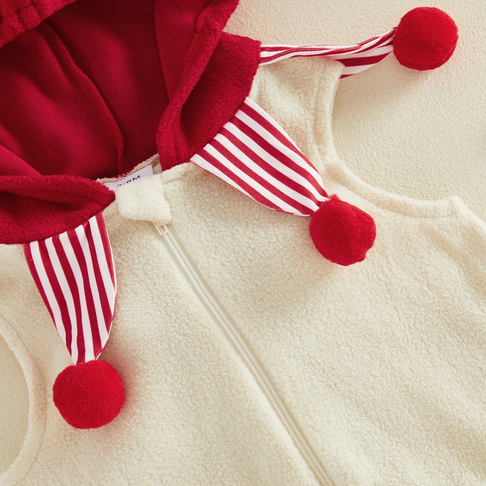 Infant Clown Costume Romper & Striped Socks Set
