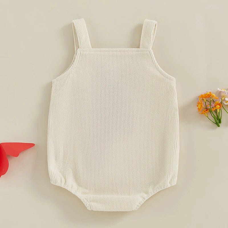 Nature & Fruit Embroidered Summer Romper