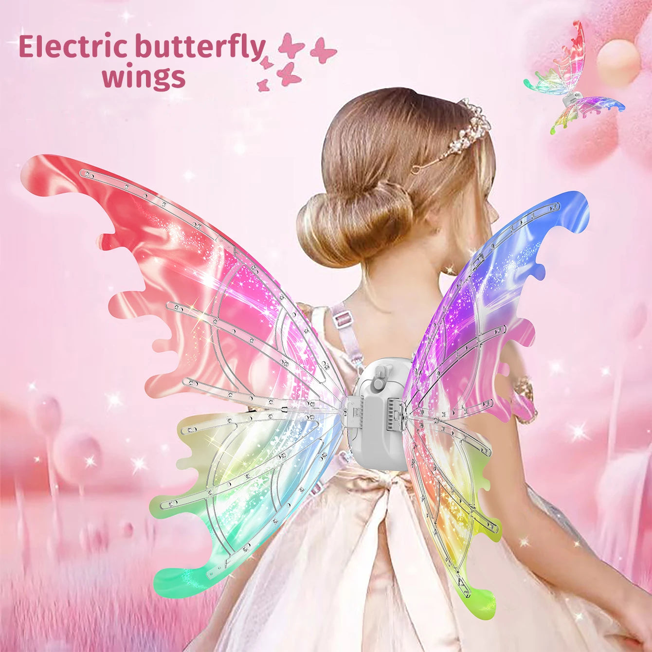 LED Butterfly Fairy Wings for Kids