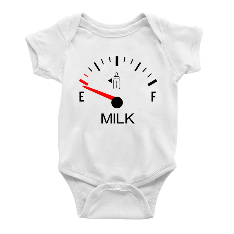 Funny Milk Gauge Baby Onesie
