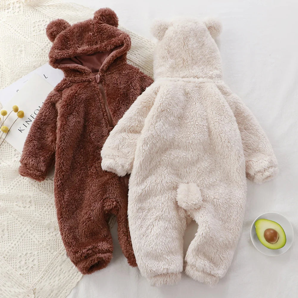 Bear Fleece Baby Romper