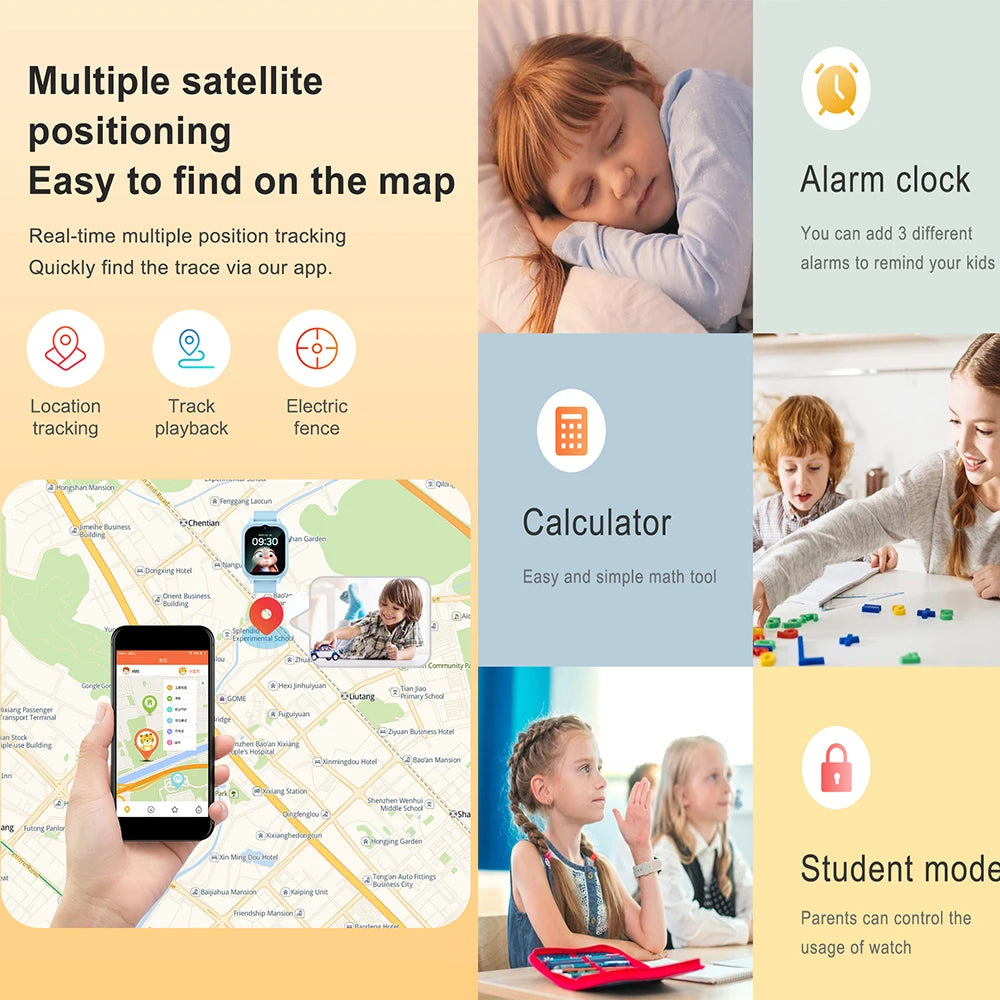 4G Kids Smartwatch with GPS Tracker & Video Call