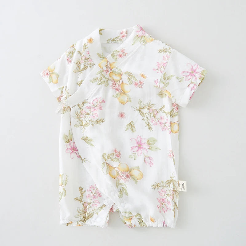 Baby Double Layer Muslin Kimono Onesie