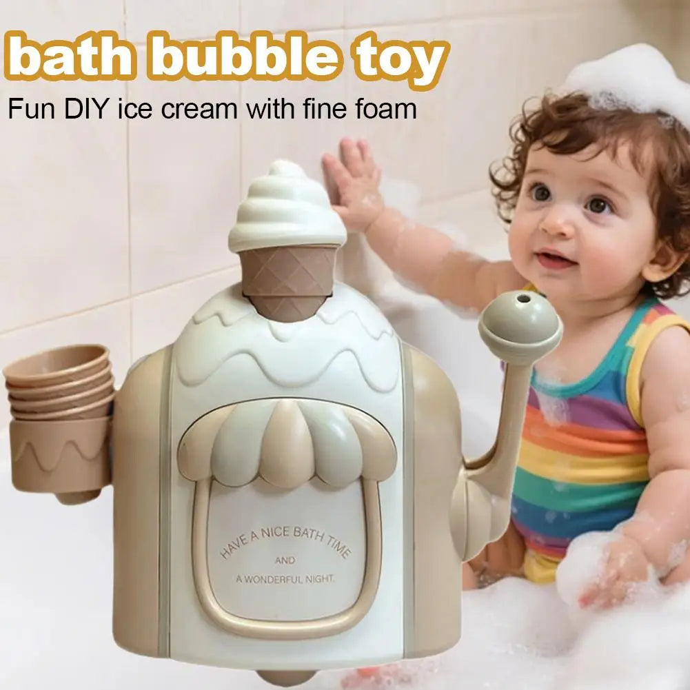 Bubble Foam Ice Cream Maker Bath Toy