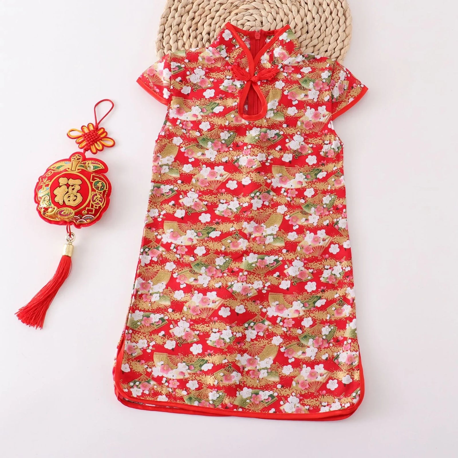 Girls' Traditional Chinese Cheongsam Summer Dress