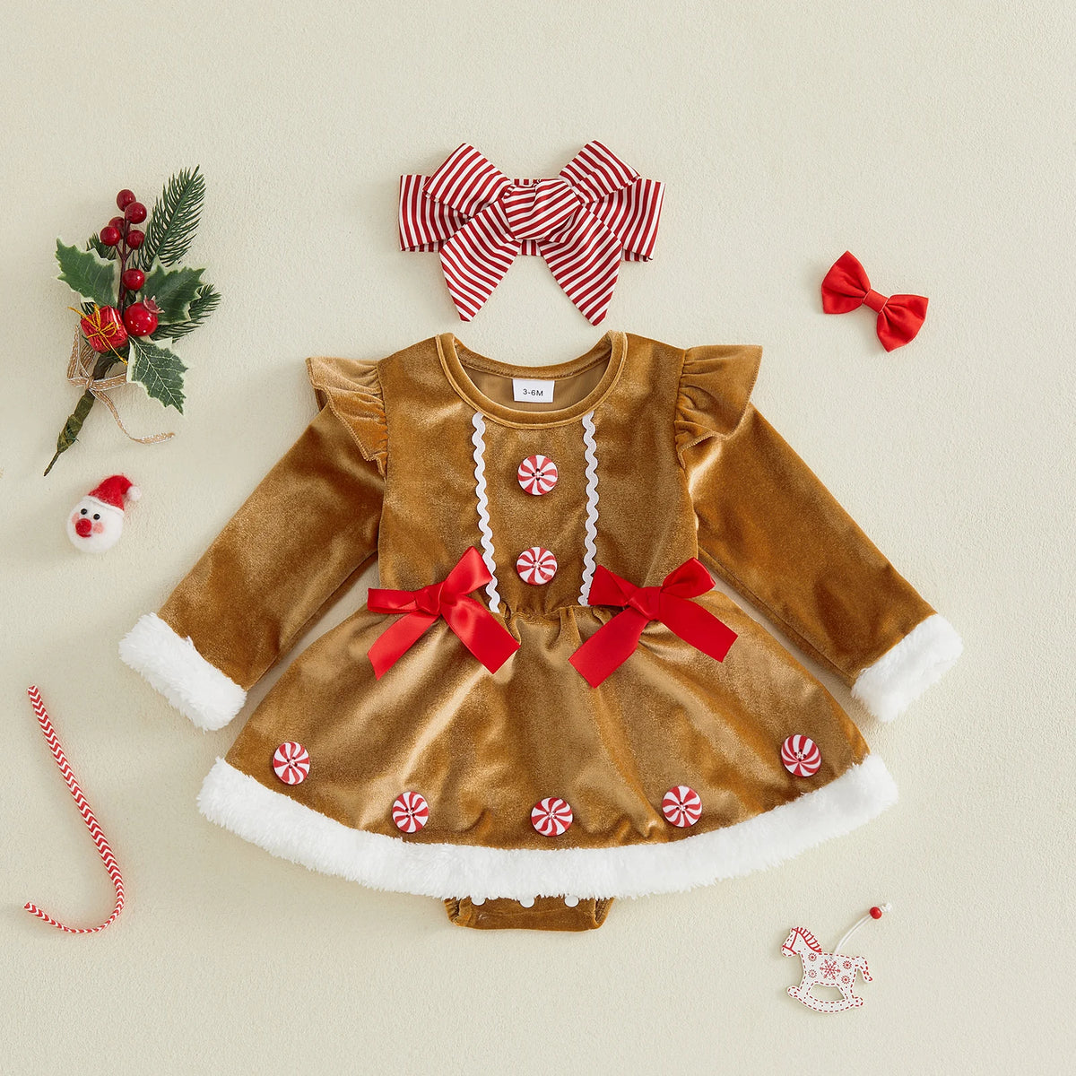 Baby Girl Christmas Romper Dress