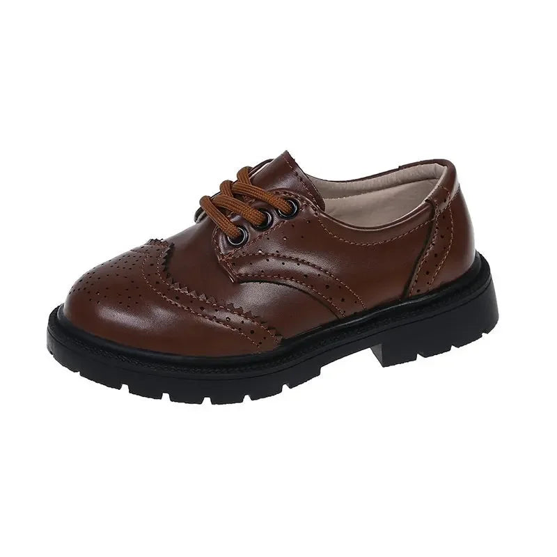 Boys Leather Oxford Formal Shoes