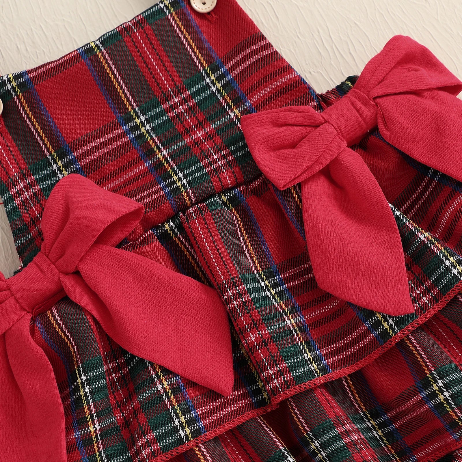 Baby Girls' Christmas 3-Piece Romper Outfit Set