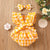 Baby Girl Ruffle Plaid Romper with Matching Headband