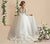 Girls White Lace Communion Dress