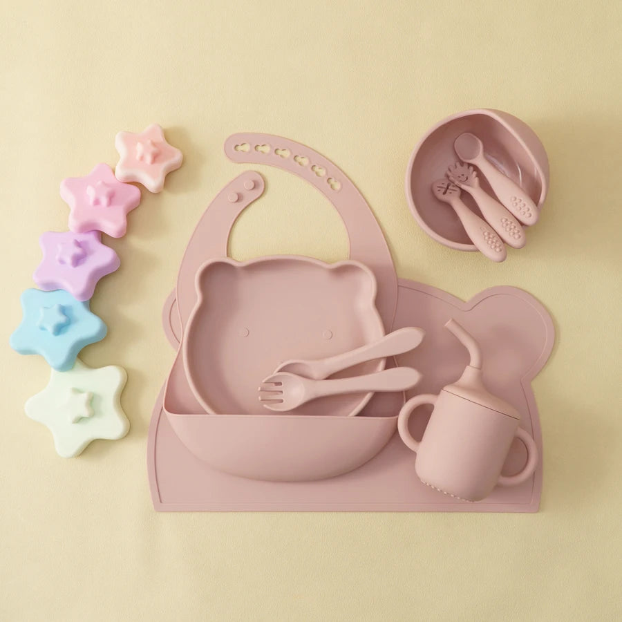 The First Bites 10-Piece Complete Silicone Feeding Set