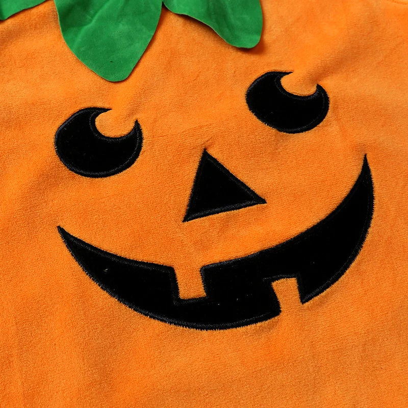 3-Piece Baby Pumpkin Halloween Costume Outfit