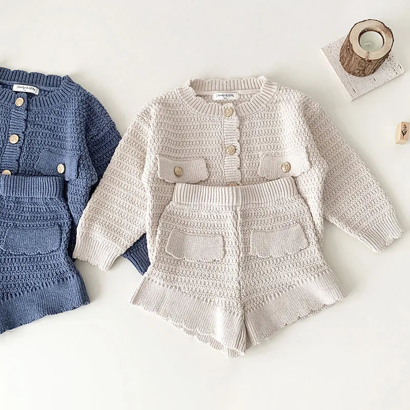 Cozy Cardigan and Shorts Set