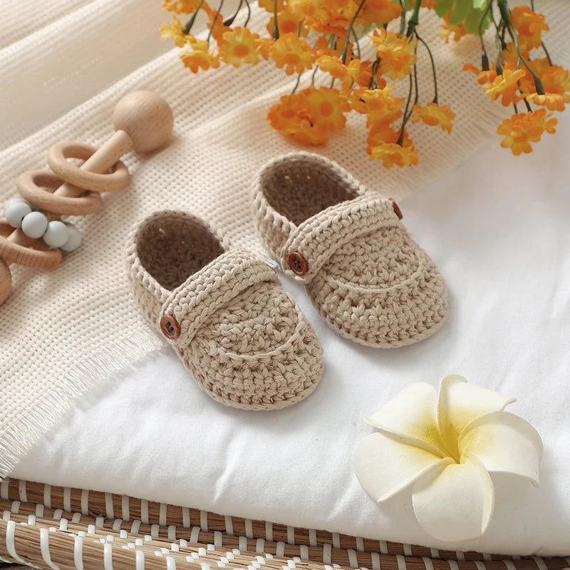 Crochet Knit Baby Shoes