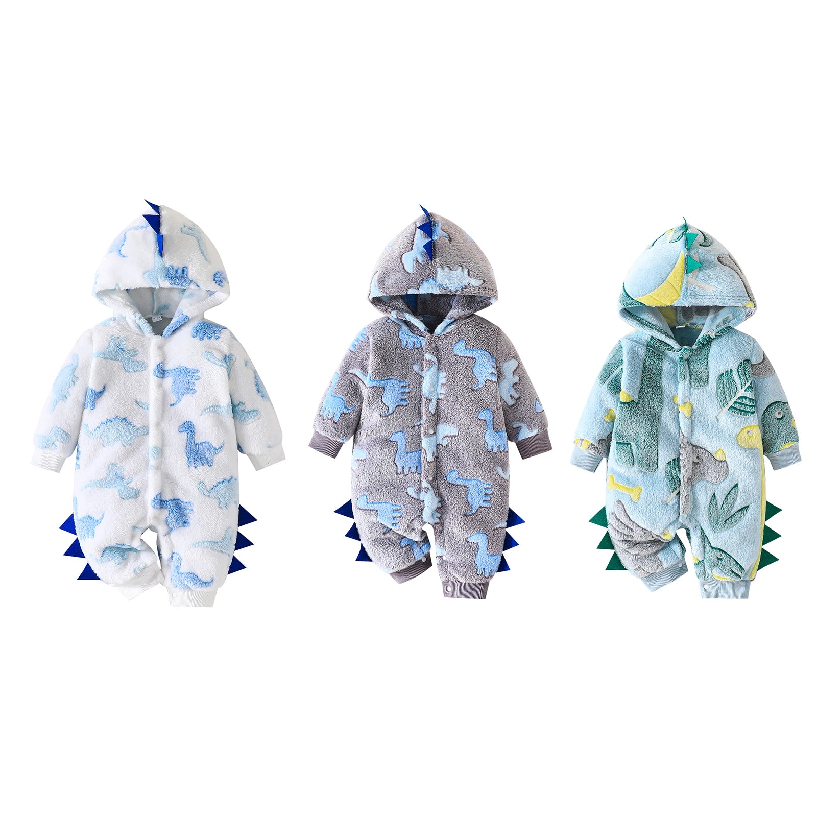 Baby Dinosaur Fleece Romper
