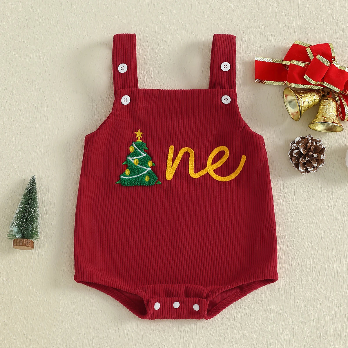 The Little Holly Christmas Romper