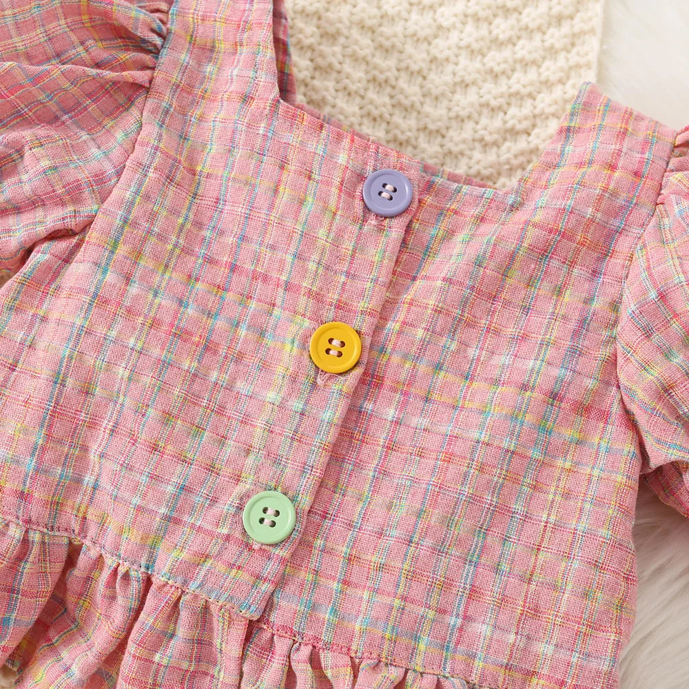 Girls Pastel Plaid Outfit
