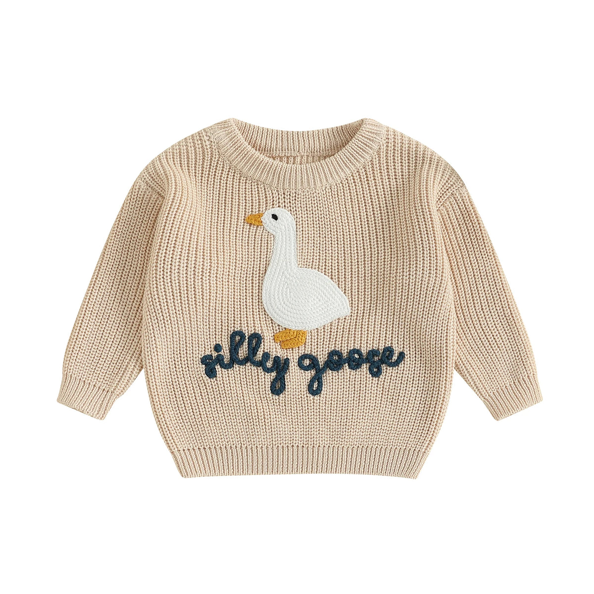 Baby & Toddler Goose Embroidered Sweater