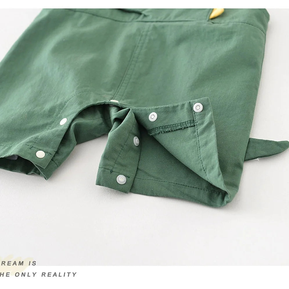Green Dinosaur Kids Outfits Set