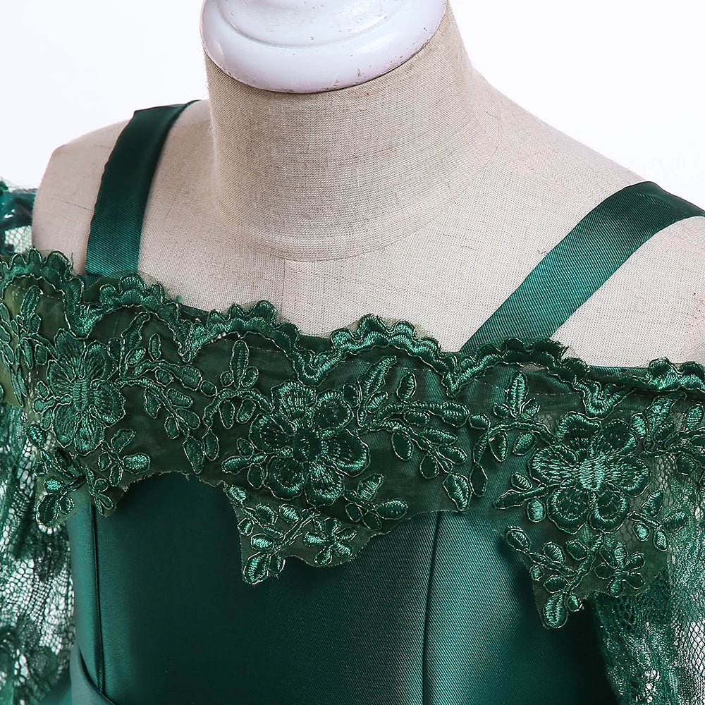 The Duchess Satin & Lace Gown