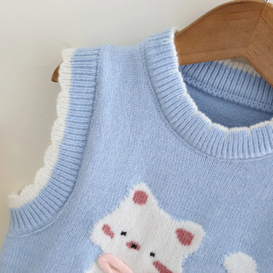 Kitty Cuddle Knit Vest