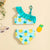 Girls Fruit Print Ruffle Bikini Set