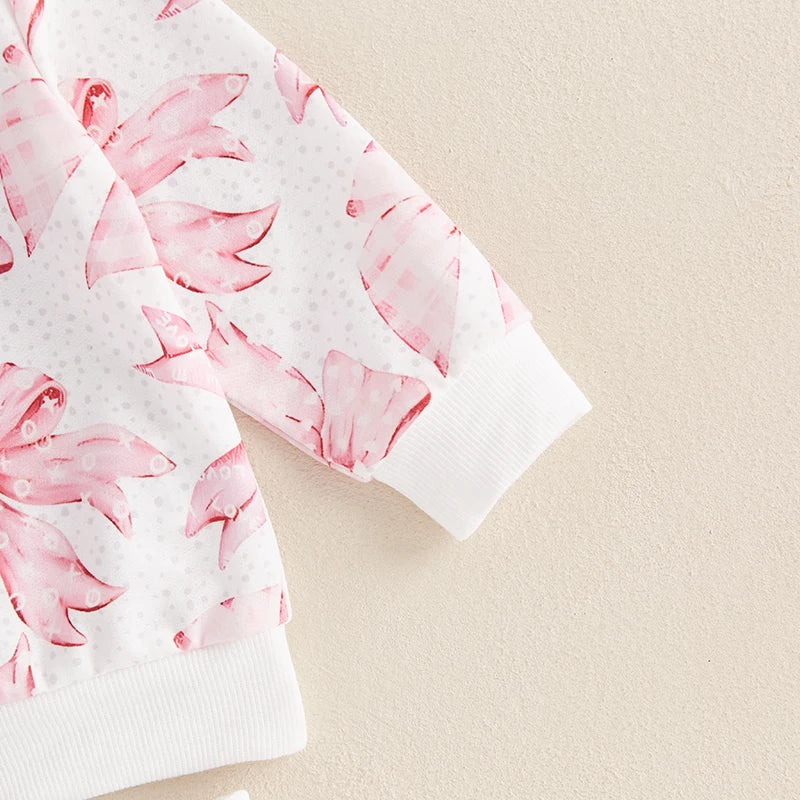 Baby Girl's Cozy Sweatshirt & Pants Set