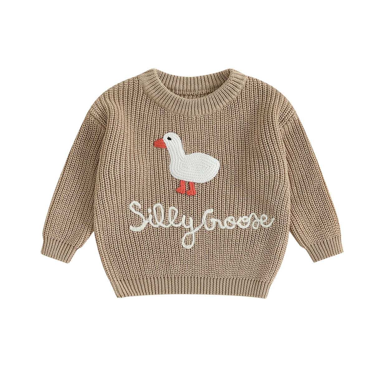 Baby & Toddler Goose Embroidered Sweater