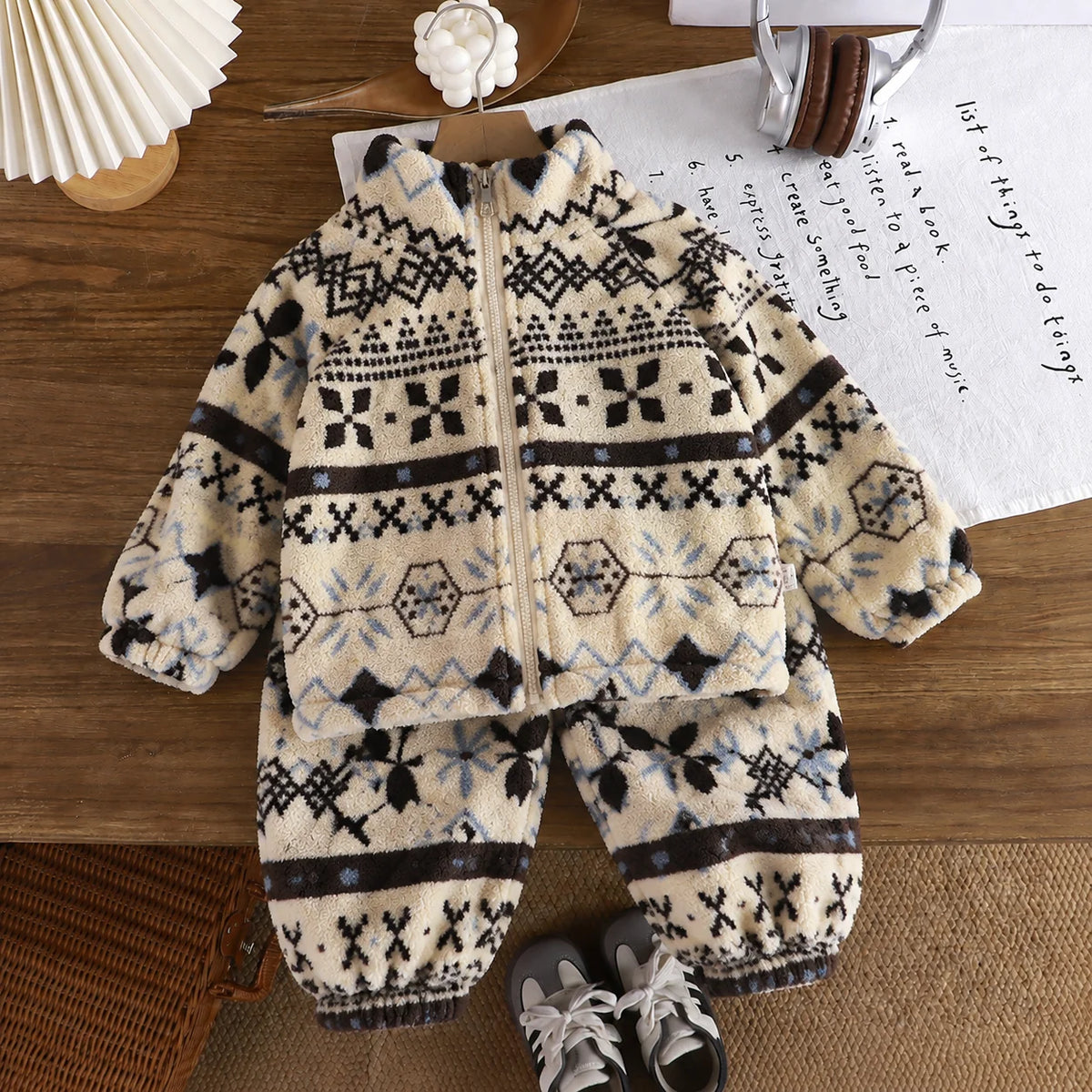Baby & Toddler Winter Zip-Up Top & Pants Set
