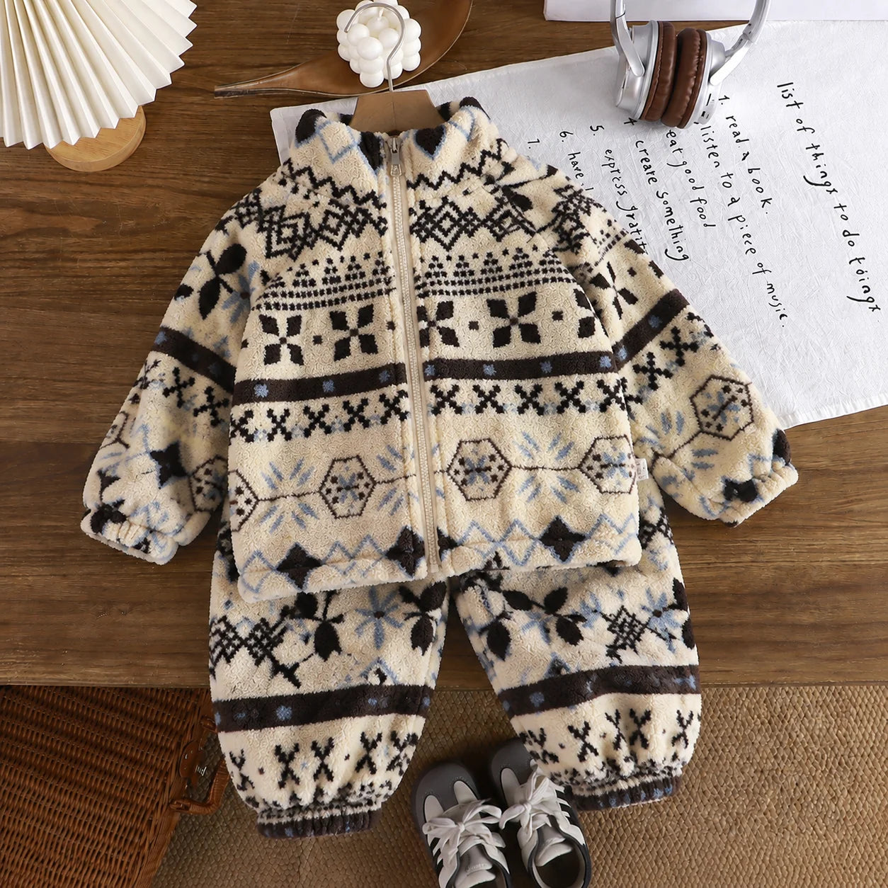 Baby & Toddler Winter Zip-Up Top & Pants Set