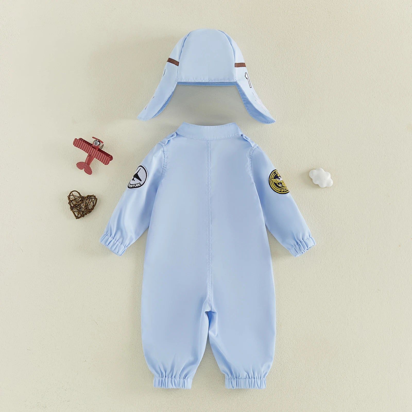 Baby & Toddler Pilot Costume Jumpsuit with Matching Hat