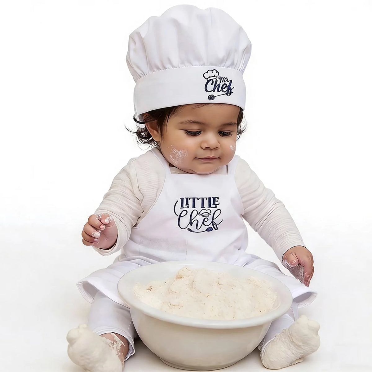 Baby Chef Costume Set with Apron & Hat