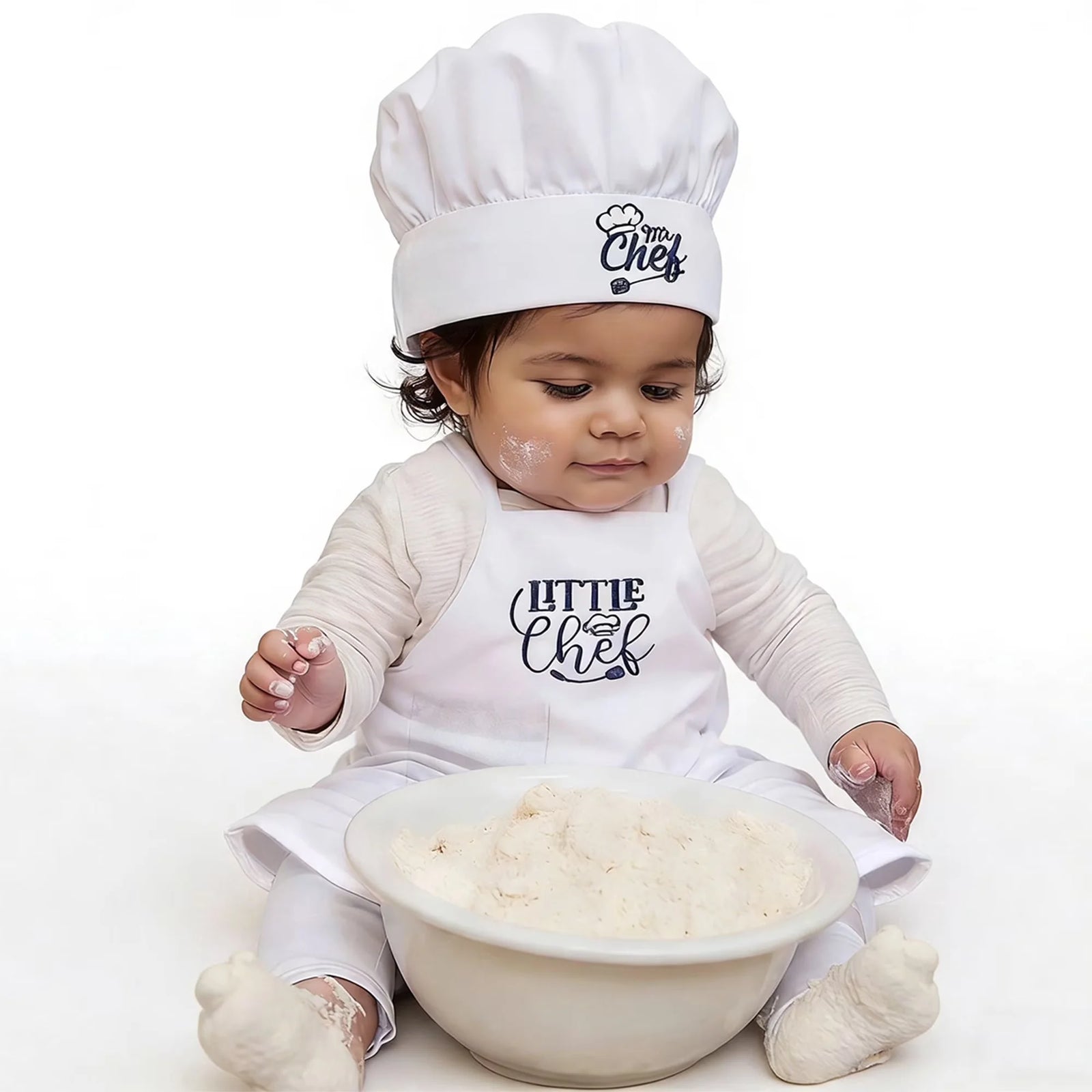 Baby Chef Costume Set with Apron & Hat