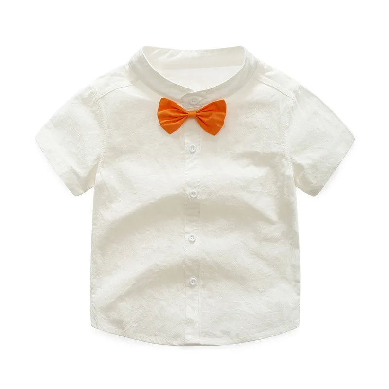 3-Piece Boys' Formal Vest, Shirt & Shorts Suit